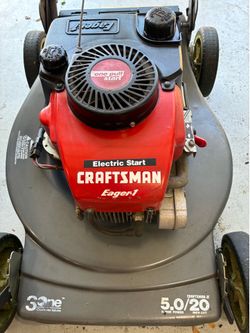 Craftsman Lawnmower (gas) & String Trimmer (corded)