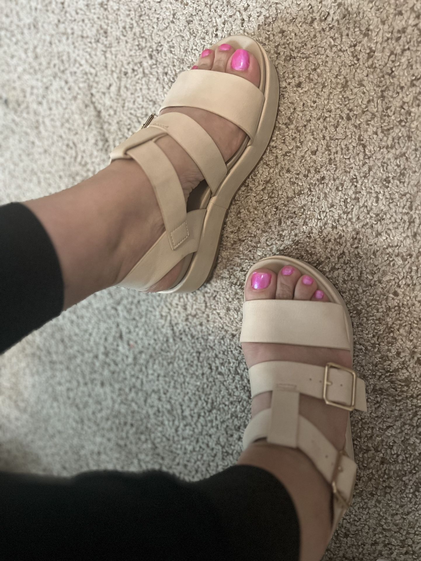 Sandalias Color Piel Talla 5. 1/2.