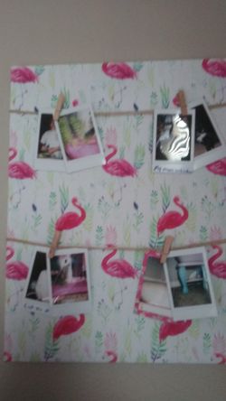 Room decor board holds Polaroid's or any type of pictures