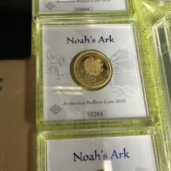 Noahs Ark Premium 1gr 999 Pure Gold Coin