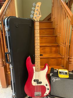 Cort Vintage Precision Bass w/ Fender Rumble 15 (Brand New), Hardshell Case