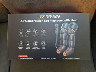 Leg massager with heat