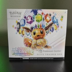 Prismatic Evolutions Pokemon Center Elite Trainer Box (Exclusive) 