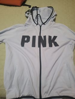PINK VICTORIA SECRET ZIP UP HOODIE