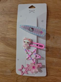 Hello kitty hair clips