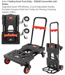 RoamTrail 2-in-1 Folding Hand Truck Dolly