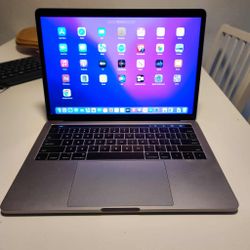 MacBook Pro 13-inch 2017  Core i5 3.1 GHz 16GB RAM  250 SATA SSD  macOS Monterrey  version 12.7. ** camera doesn't work , some scratches ** still func