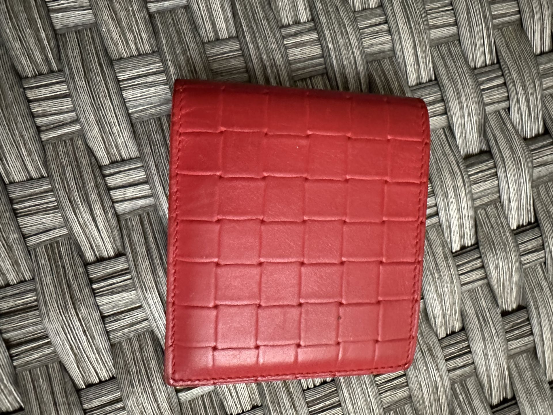 Bottega Veneta Bi Fold Wallet (RED)