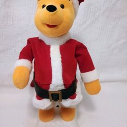 Winnie The Pooh  Telco Creations Dancing Hip Swinging Santa Disney K-mart VTG
