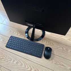 ASUS 34” Monitor Keyboard And Mouse 