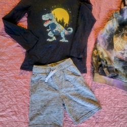 Set Of Tee & Short For Boys Size 8