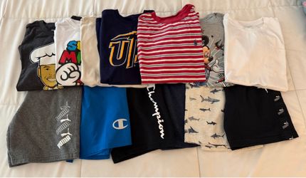 Lot of Boys shirts shorts size 10 / 12