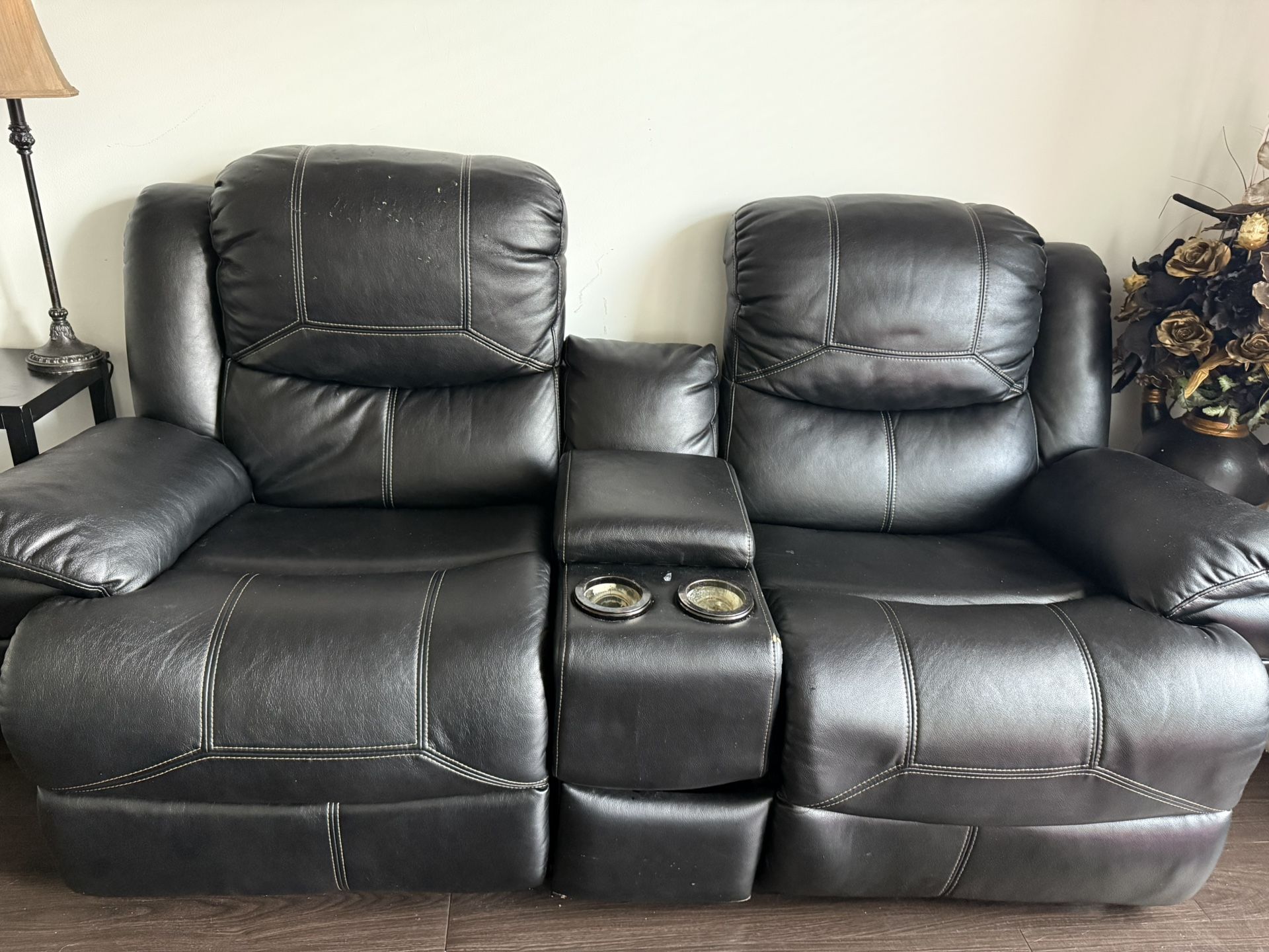 Black Leather Couch