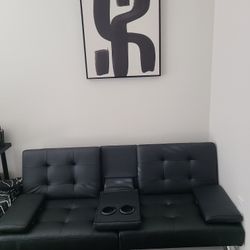 Beautiful Leather Couch/bed