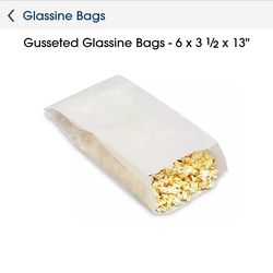 GUSSETTED GLASSINE BAG