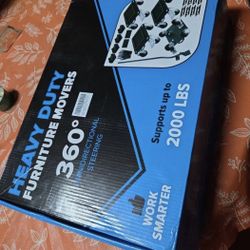 heavy-duty furniture movers on wheels, designed to help move large or heavy items. 