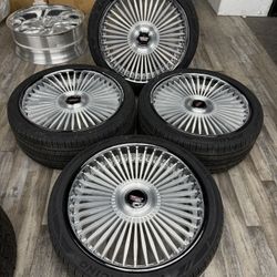 💥NEW 24” 3 Piece Forged 6x139 Wheels & Tires 295/35R24 Cadillac Escalade WE FINANCE! 