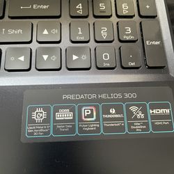 Predator Helios (contact info removed)ti Gaming Laptop