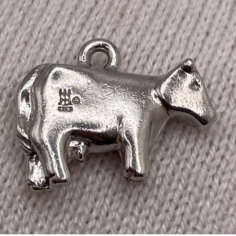 Sterling Silver Cow Charm