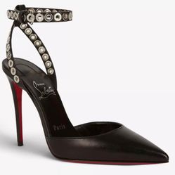 Christian Louboutin Pumps Black With Ankle Strap