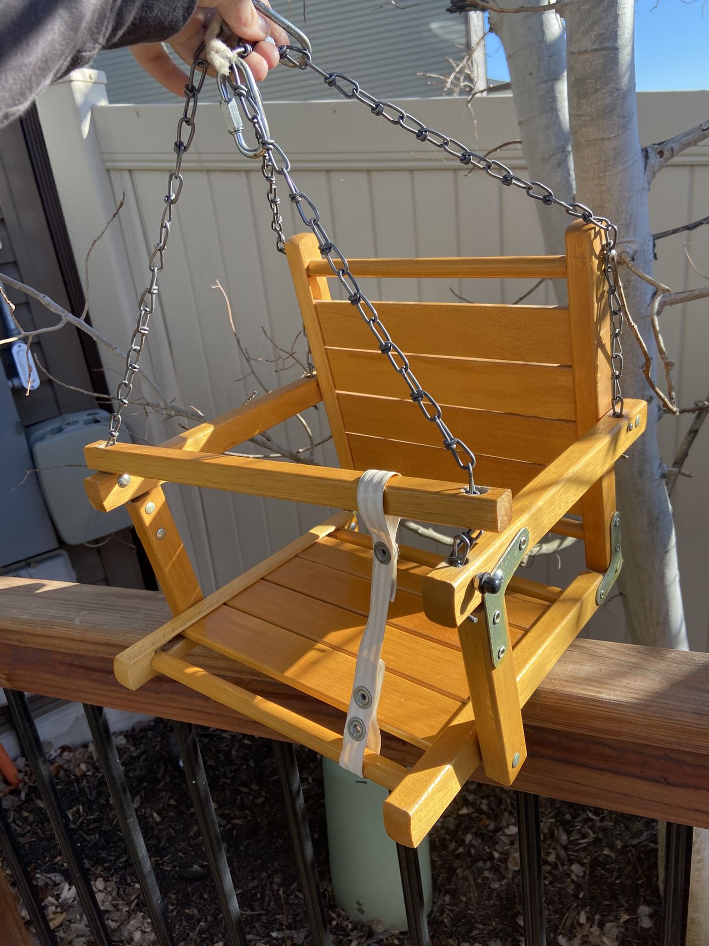 Vintage Sears And Robuck Wooden Child Swing