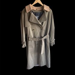 Burberry Westminster Trench Coat w Removable Wool Inner Lining Men’s Medium VTG