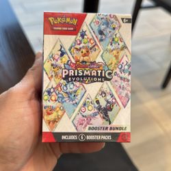 Prismatic Evolutions Booster Bundle (6 booster packs) - Factory Sealed