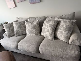 Full size couch with pillows