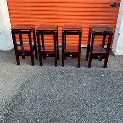 4 Pieces Glass Tables