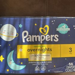 New pampers swaddles overnights size 3