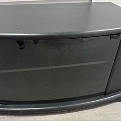 Used Black Tv Stand With Storage Underneath