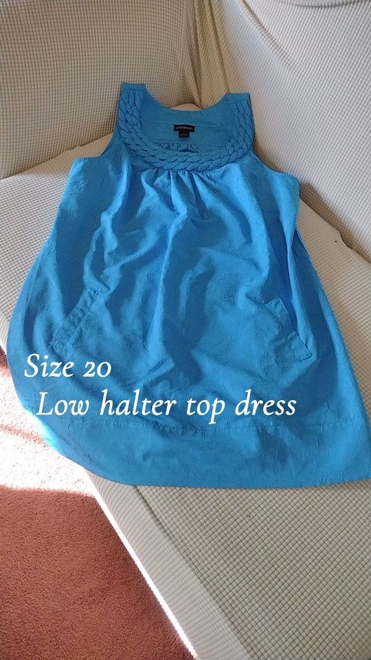 Low Halter Top Dress