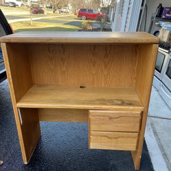 Solid Wood Student Desk - Two Drawer 