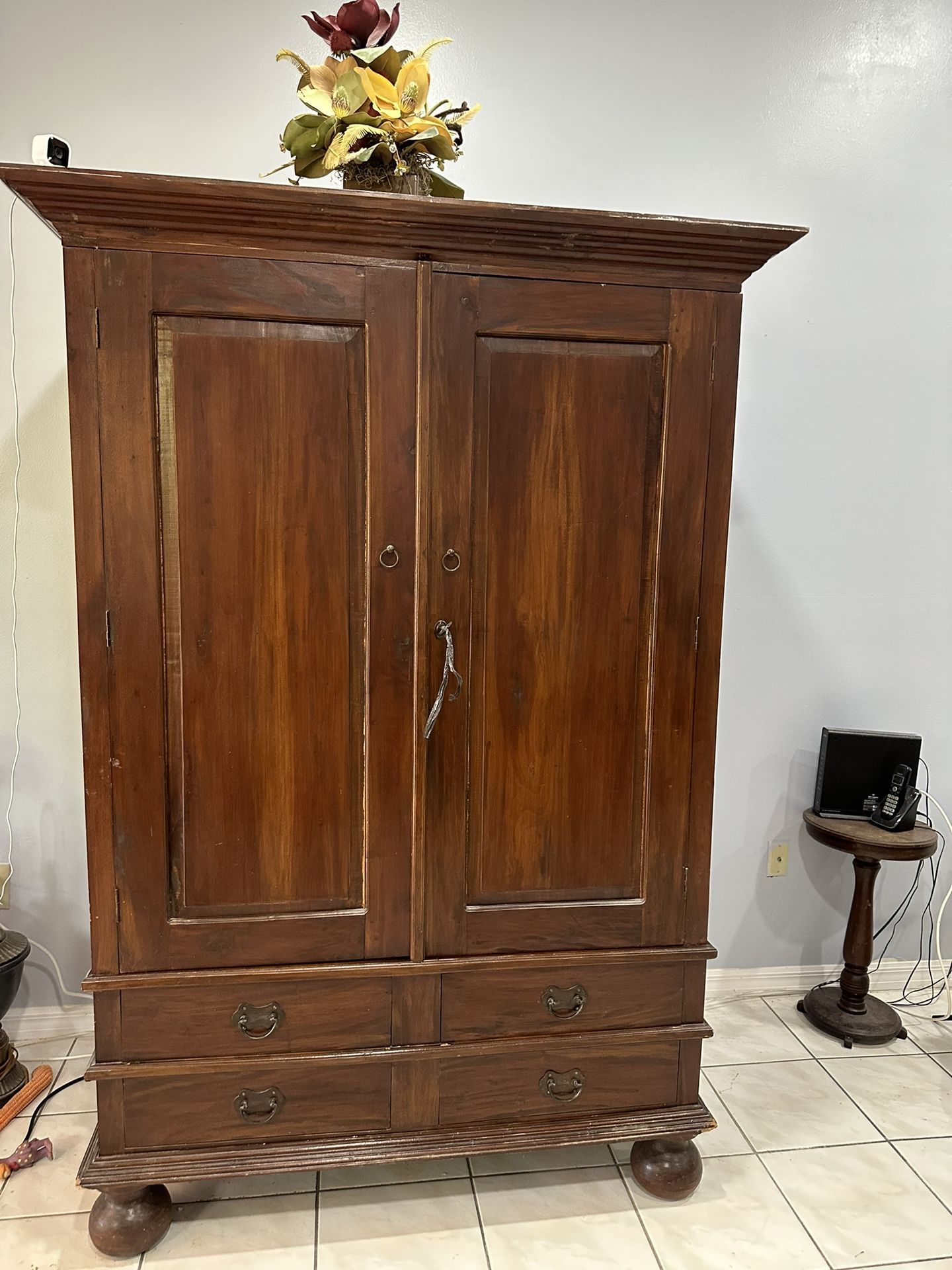 SOLID WOOD ARMOIRE $125
