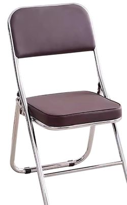 ARTUNV METAL LEATHER FOLDING CHAIRS