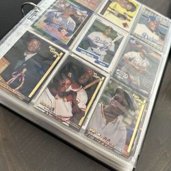 Collection Of Baseball Basketball And football Cards