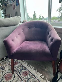 Purple Velvet Chair