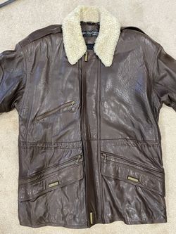 Men’s brown leather leather size 2X Good Condition