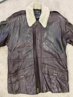 Men’s brown leather leather size 2X Good Condition