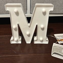 Light Up Letter M