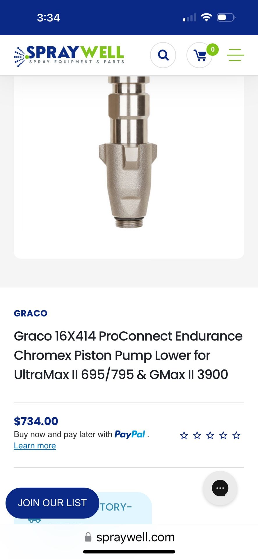 Graco Replacement Pump