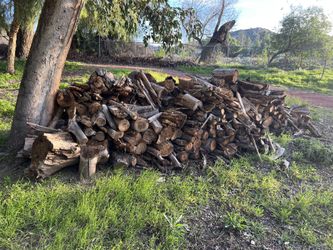 Firewood By The Wheel Barrow