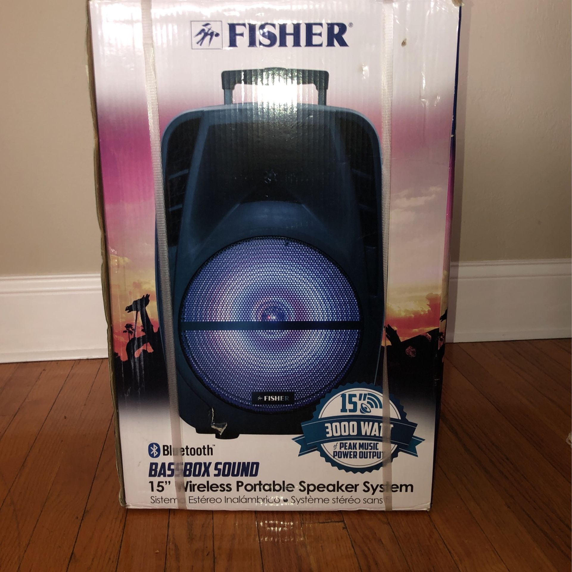 Fisher FBX1520 15-inches Wireless Bluetooth Speaker System for Karaoke