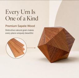 Premium Sapele Wood Cremation Urn