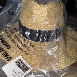 NEW WT Brixton Joanna Straw Sun Hat Honey Size Extra Small Medium Large