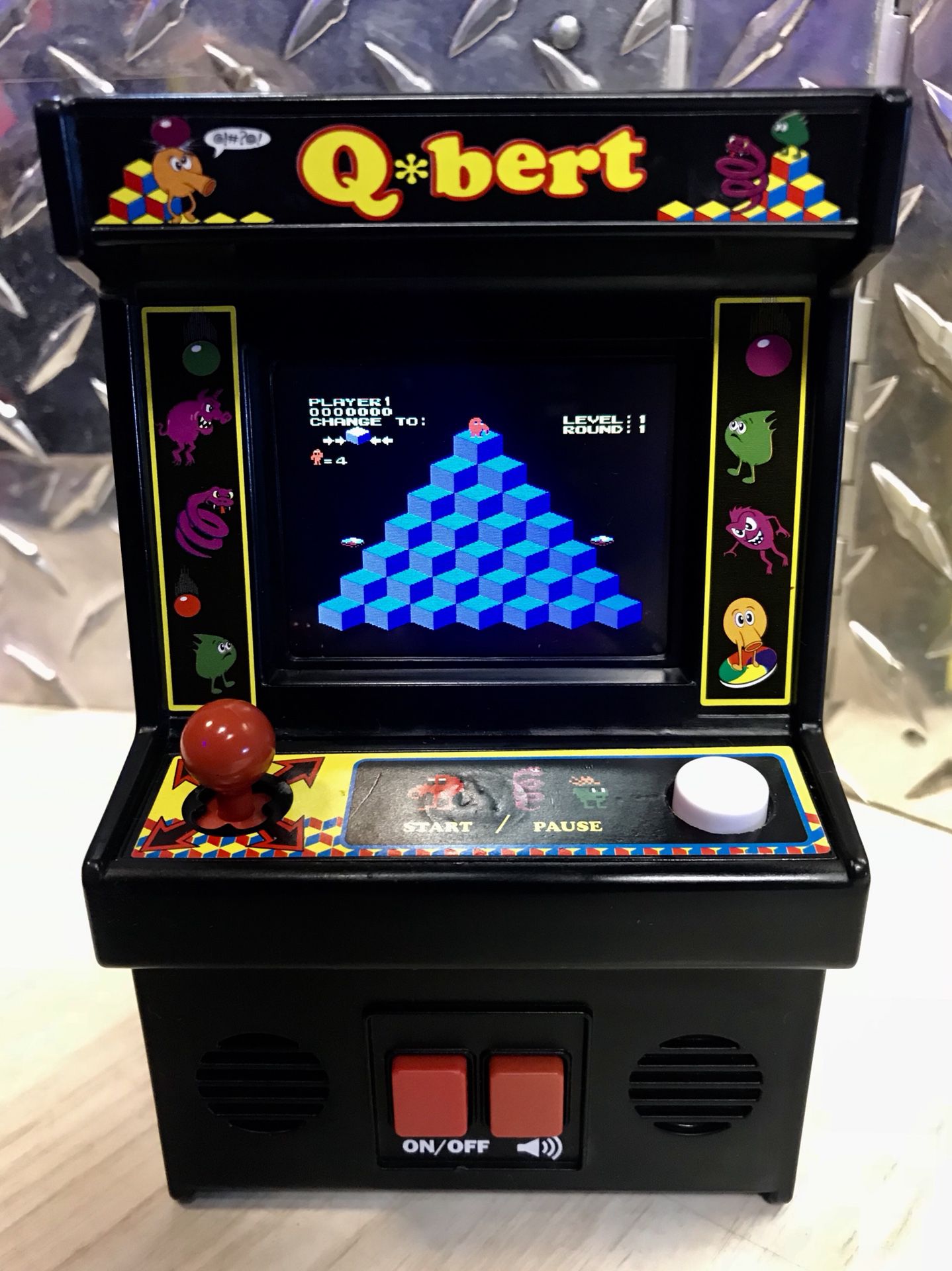 Q*Bert Mini Arcade Video Game