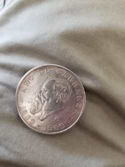 Año de carranza 1859 coin