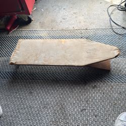 Small Wooden Vintage Iron Board