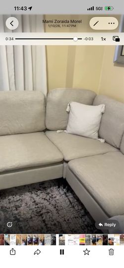 Beige couch new condition