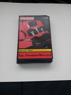 Vintage Craftsman 5 PC. Precision Pliers Set.